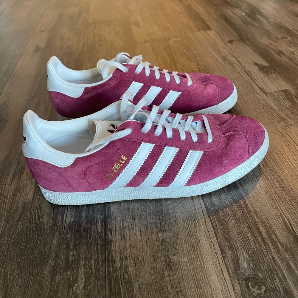Adidas Gazelle Red Suede Sneakers - Picture 4 of 6